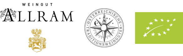 Logo vinařství Allram a certifikace